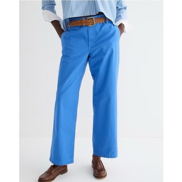 NWT J. Crew Sailor Heritage Chino Pant Ocean Blue - Picture 1 of 10